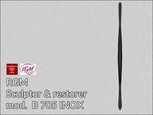Nóż do rzeźby i prac konserwatorskich RGM ze stali INOX Black Finishing, mod. 705